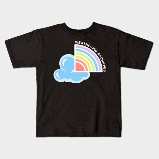 Weathering Rainbows Logo Kids T-Shirt by Weathering Rainbows